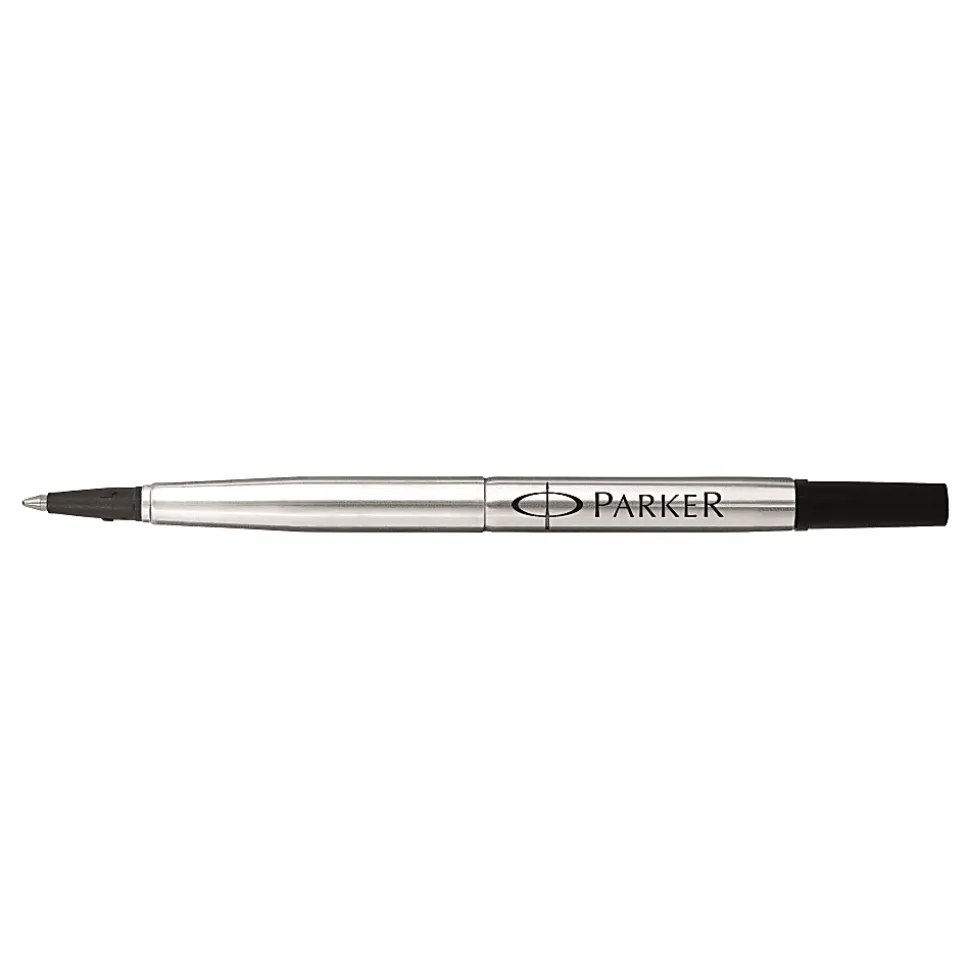 Parker® Rollerball Pen Refill, Medium Point, 0.7 mm, Black, 3021331