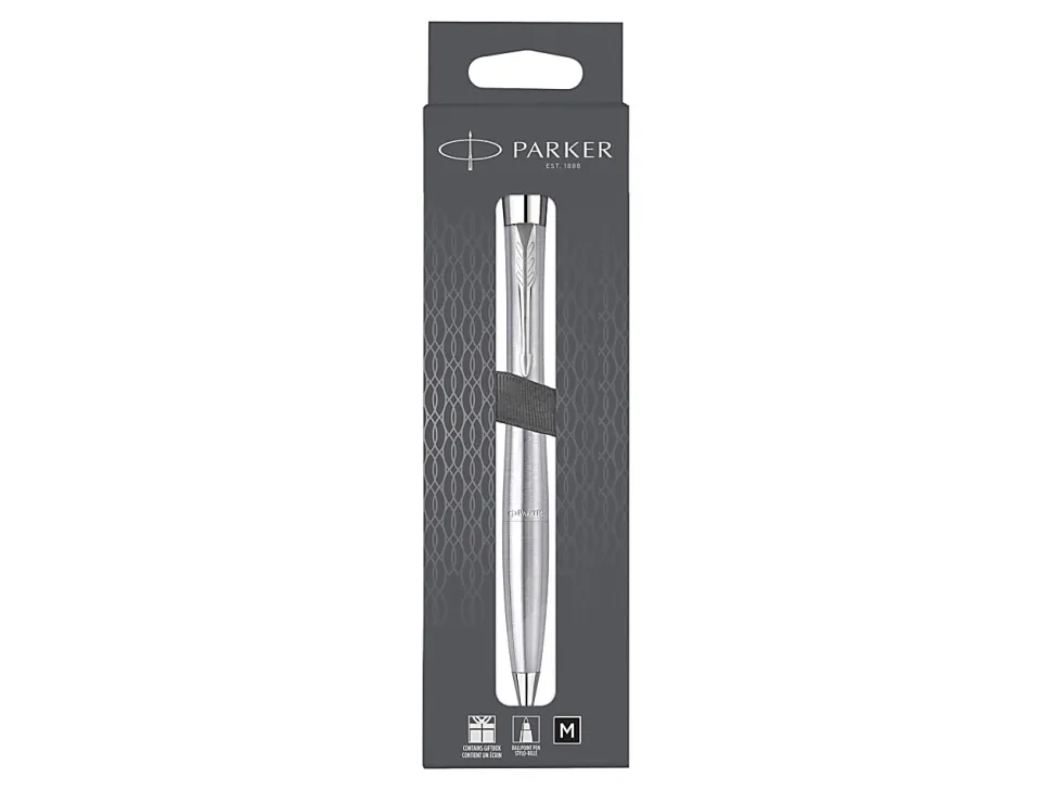 Parker® Urban Twist Ballpoint Pen, 1 mm, Medium Point, Metro Metallic With Chrome Trim, Black Ink