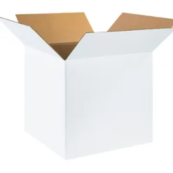 Partners Brand Brand Corrugated Boxes 20" x 20" x 20", White, Bundle of 10