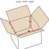 Partners Brand Brand Corrugated Boxes 24" x 24" x 24", White, Bundle of 10