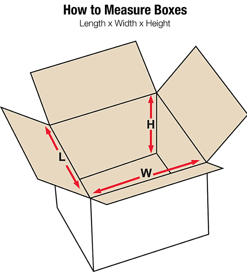 Partners Brand Brand Corrugated Boxes 24" x 24" x 24", White, Bundle of 10