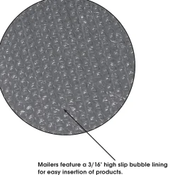 Partners Brand Bubble-Lined Poly Mailers, 6 1/2" x 10", White, Box Of 250
