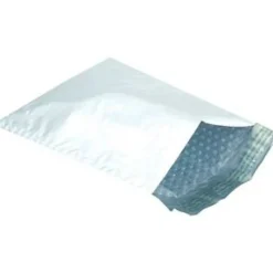 Partners Brand Bubble-Lined Poly Mailers, 9 1/2" x 14 1/2", White, Box Of 100