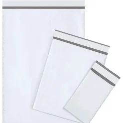 Partners Brand Bubble-Lined Poly Mailers, 9 1/2" x 14 1/2", White, Box Of 100