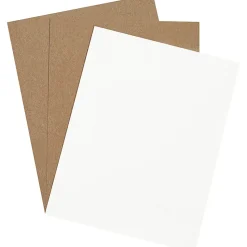 Partners Brand Chipboard Pads, 8 1/2" x 11", White, Case Of 960