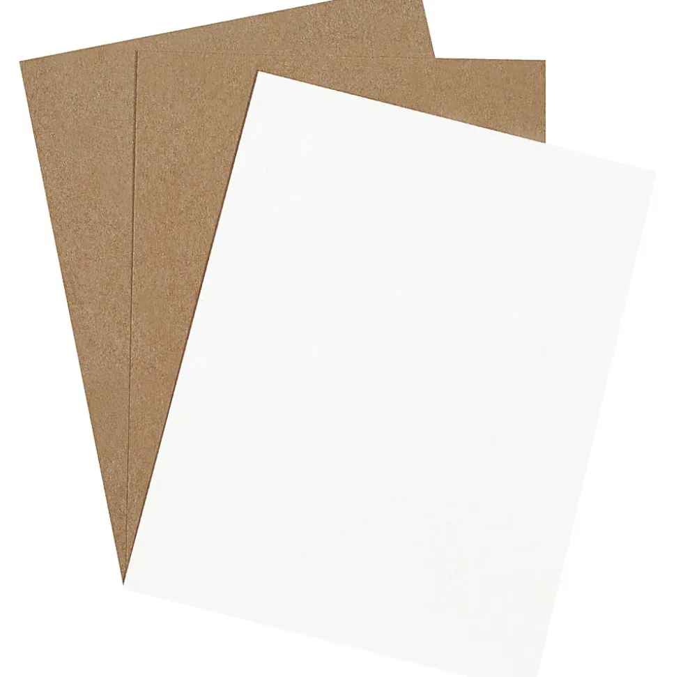 Partners Brand Chipboard Pads, 8 1/2" x 11", White, Case Of 960