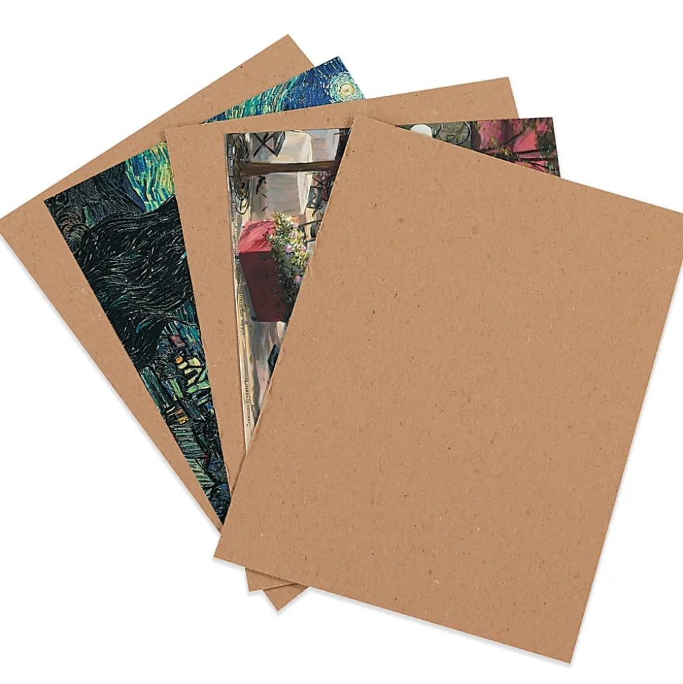 Partners Brand Chipboard Pads, Kraft, 8 1/2" x 11", Pack Of 960