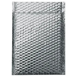 Partners Brand Cool Shield Bubble Mailers, 10-1/2"H x 10"W x 3/16"D, Silver, Pack Of 100 Mailers
