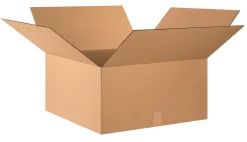 Partners Brand Corrugated Boxes, 24" x 24" x 12", Kraft, Pack Of 10