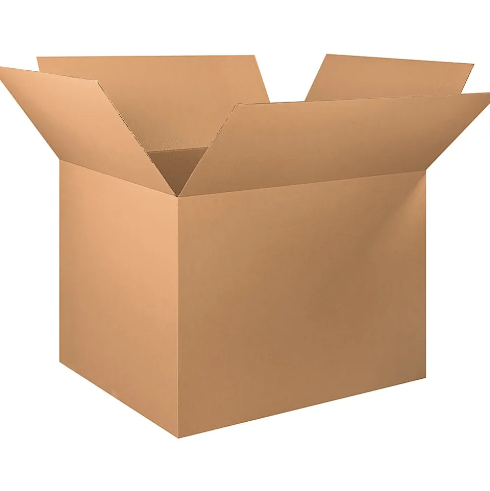 Partners Brand Corrugated Boxes, 48" x 40" x 36", Kraft, Pack Of 5