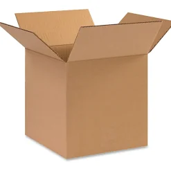 Partners Brand Corrugated Cartons, 8" x 8" x 8", Kraft, Pack Of 25