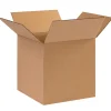 Partners Brand Corrugated Cube Boxes, 10" x 10" x 10", Kraft, Pack Of 25