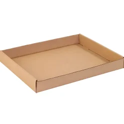 Partners Brand Corrugated Trays, 1 3/4"H x 12"W x 15"D, Kraft, Pack Of 50