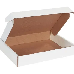 Partners Brand Deluxe Literature Mailers, 12 1/8" x 9 1/4" x 2", White, Pack Of 50