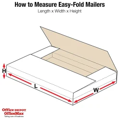 Partners Brand Easy Fold Mailers, 24" x 18" x 2", White, Pack Of 50