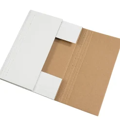 Partners Brand Easy Fold Mailers, 24" x 18" x 2", White, Pack Of 50