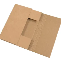 Partners Brand Easy Fold Mailers, 18" x 12" x 2", Kraft, Pack Of 50