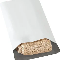 Partners Brand Expansion Poly Mailers, 10"H x 13"W x 2"D, White, Case Of 100