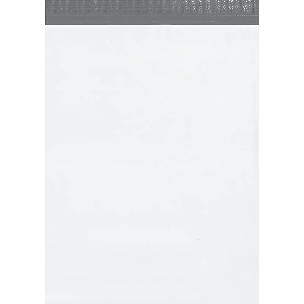 Partners Brand Expansion Poly Mailers, 15"H x 20"W x 4"D, White, Case Of 100