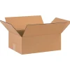 Partners Brand Flat Corrugated Boxes, 16" x 12" x 6", Kraft, Pack Of 25