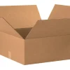 Partners Brand Flat Corrugated Boxes, 20" x 20" x 8", Kraft, Pack Of 15