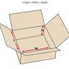 Partners Brand Flat Corrugated Boxes, 14" x 14" x 6", Kraft, Pack Of 25