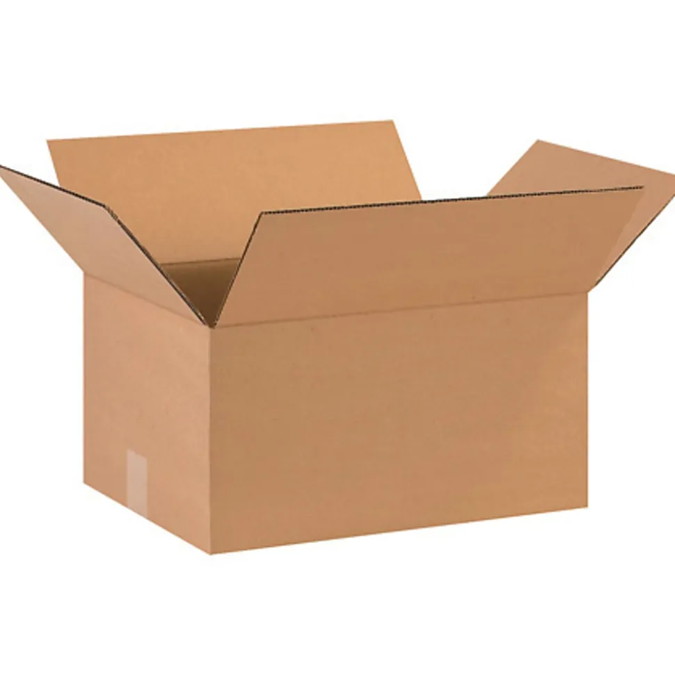 Partners Brand Heavy-Duty Boxes 16" x 12" x 8", Bundle of 25
