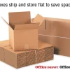 Partners Brand Heavy-Duty Chipboard Pads, 8 1/2" x 11", Kraft, Case Of 750