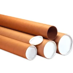 Partners Brand Heavy-Duty Kraft Mailing Tubes, 4" x 24", 80% Recycled, Kraft, Pack Of 12