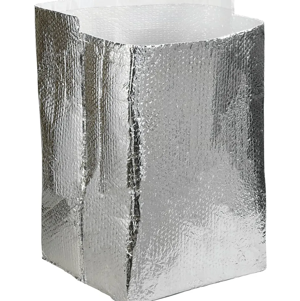 Partners Brand Insulated Box Liners, 16"H x 16"W x 16"D, Silver, Case Of 15