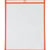 Partners Brand Job Ticket Holders, 9" x 12", Neon Orange, Pack Of 15