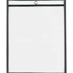 Partners Brand Job Ticket Holders, 8 1/2" x 11", Black, Pack Of 25