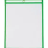 Partners Brand Job Ticket Holders, 9" x 12", Neon Green, Pack Of 15