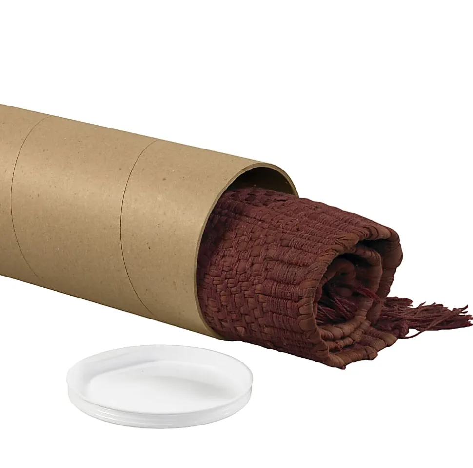 Partners Brand Jumbo Mailing Tubes, 8" x 60", 80% Recycled, Kraft, Case Of 10
