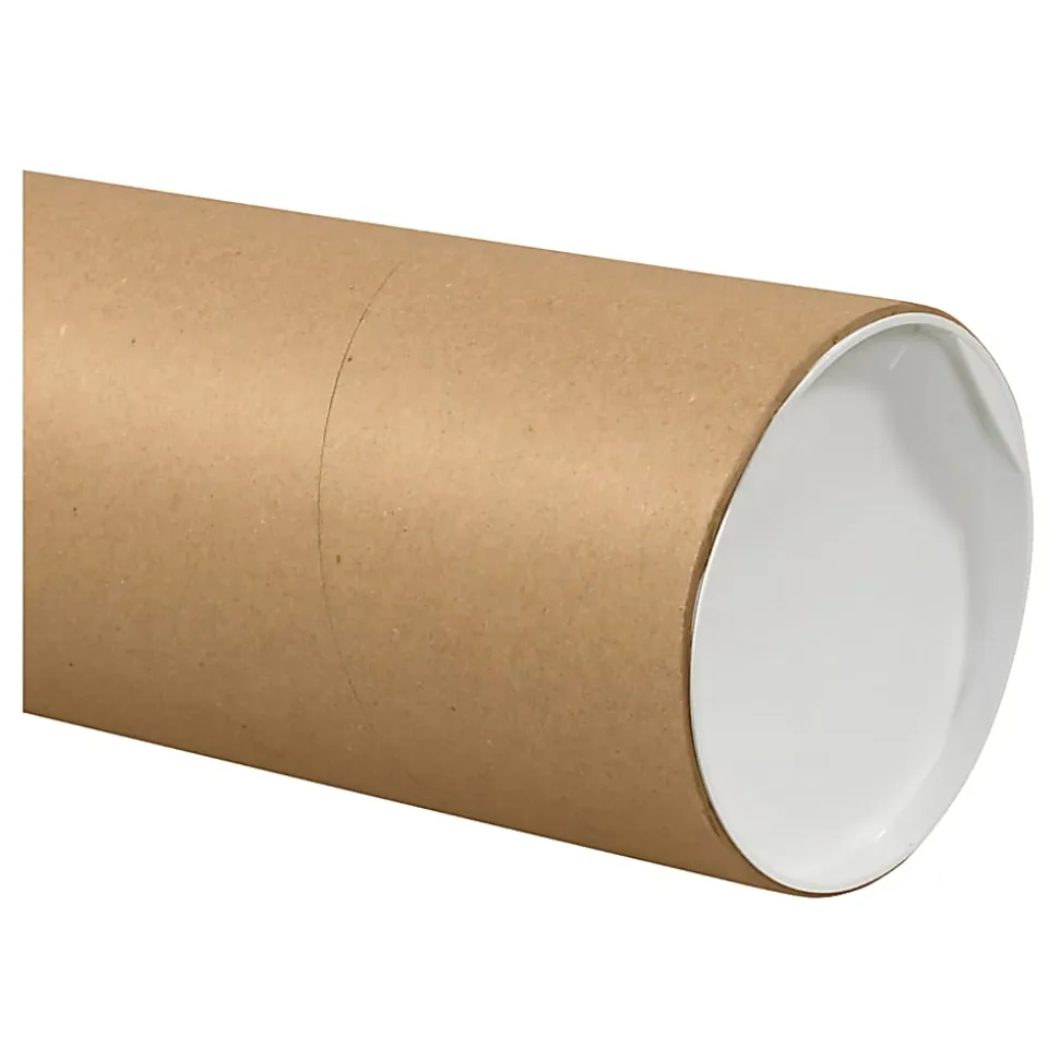 Partners Brand Jumbo Mailing Tubes, 6" x 48", Kraft, Case Of 10 Tubes