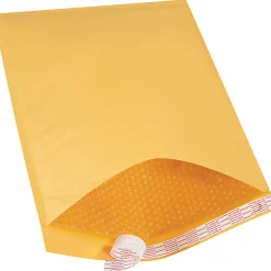 Partners Brand Kraft EZ Open Tear-Tab Bubble Mailers, #7, 14 1/2" x 20", Pack Of 25