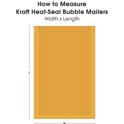 Partners Brand Kraft Heat-Seal Bubble Mailers, #2, 8 1/2" x 12", Pack Of 25