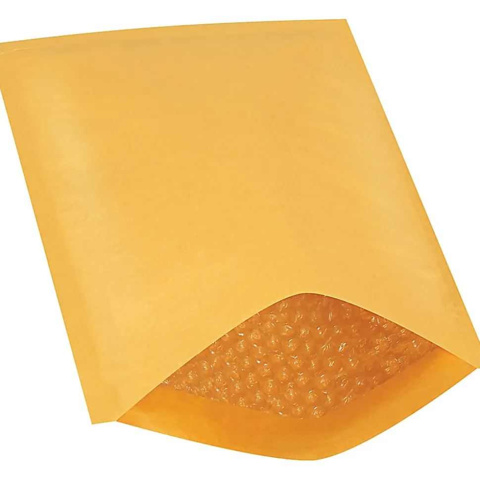 Partners Brand Kraft Heat-Seal Bubble Mailers, #2, 8 1/2" x 12", Pack Of 25