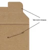 Partners Brand Kraft Stayflats® Flat Mailers, 9 3/4" x 12 1/4", Kraft Brown, Pack of 100