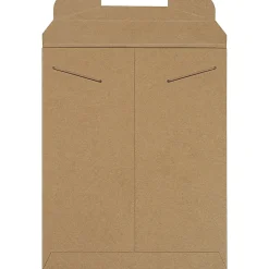 Partners Brand Kraft Stayflats® Flat Mailers, 9 3/4