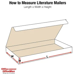 Partners Brand Literature Mailers 23" x 13" x 2 1/2", Pack of 50
