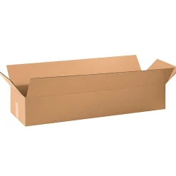 Partners Brand Long Corrugated Boxes, 33" x 8-1/2" x 5", Kraft, Pack Of 25 Boxes