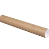 Partners Brand Mailing Tubes With Caps, 3" x 25", 80% Recycled, Kraft, Case Of 24