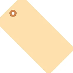Partners Brand Manila Shipping Tags, 10 Point, #5, 4 3/4" x 2 3/8", Pack Of 1,000