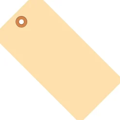 Partners Brand Manila Shipping Tags, 10 Point, #6, 5 1/4" x 2 5/8", Pack Of 1,000