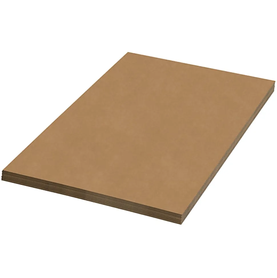 Partners Brand Material Kraft Corrugated Sheets, 24" x 30", Pack Of 20