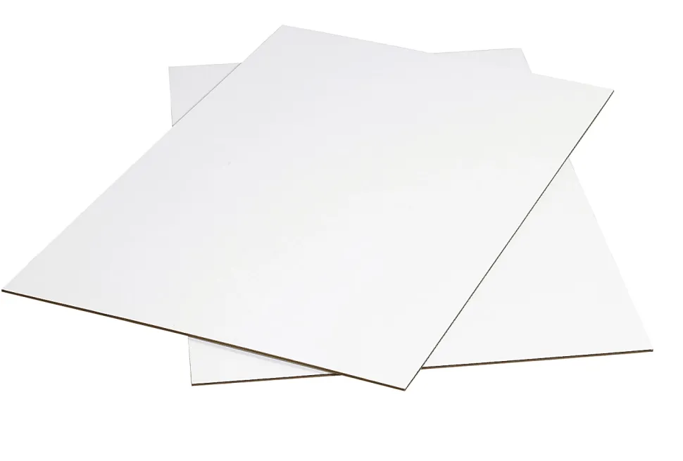 Partners Brand Material Kraft Corrugated Sheets, 24" x 36", White, Pack Of 20