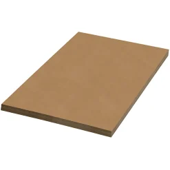 Partners Brand Material Kraft Corrugated Sheets, 24" x 60", Pack Of 20