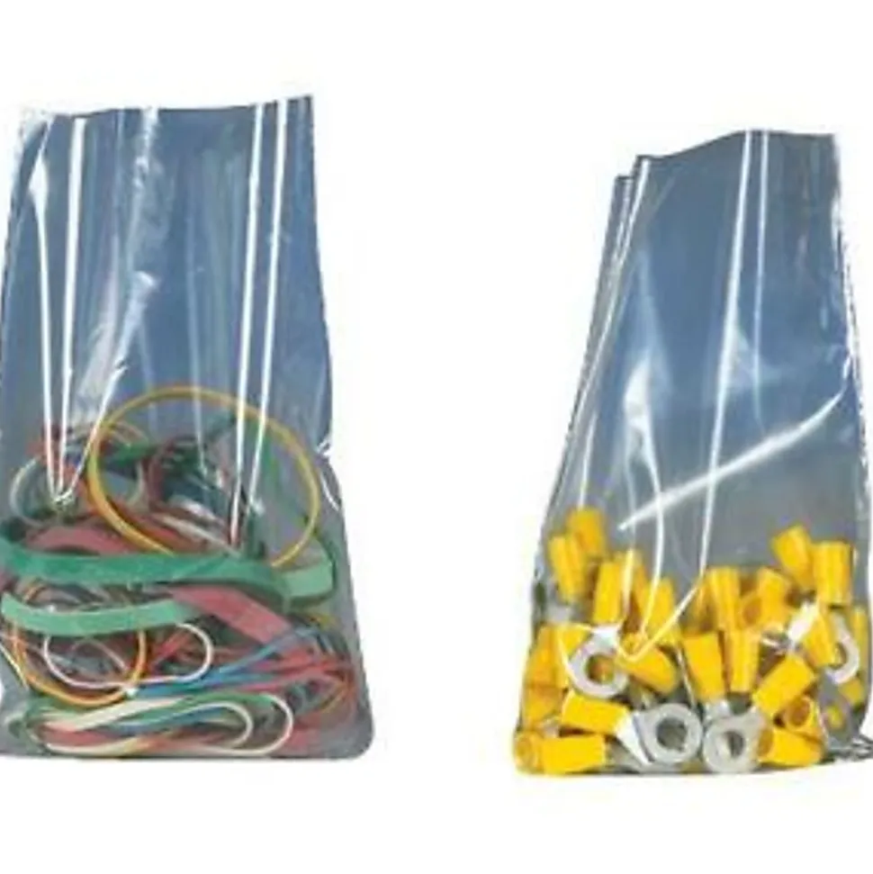 Partners Brand 1 Mil Flat Poly Bags, 12" x 15", Clear, Case Of 1000