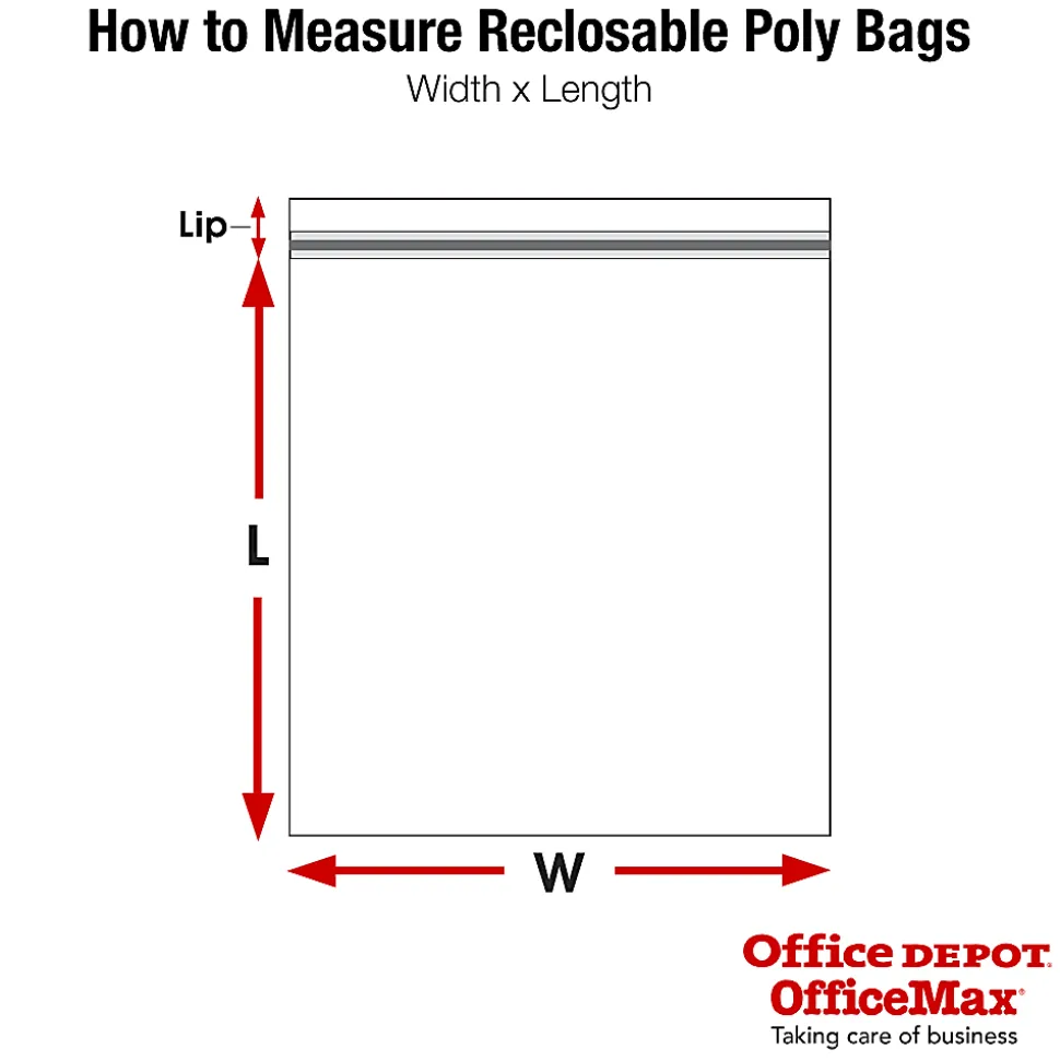 Partners Brand 4 Mil Reclosable Poly Bags, 6" x 9", Clear, Case Of 1000